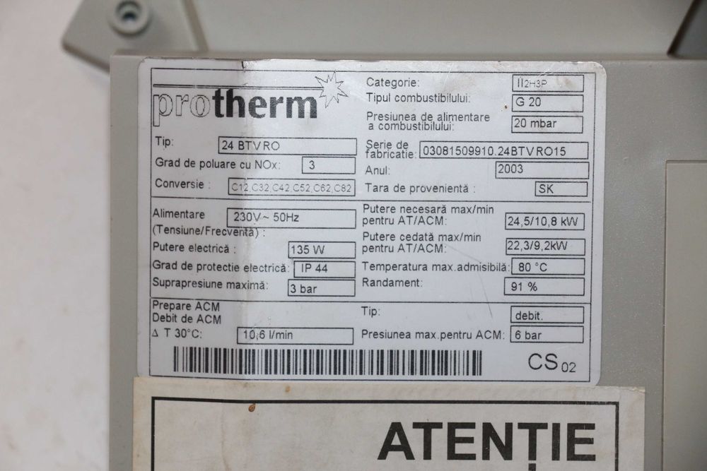 Placa electronica principala cu display centrala Protherm 24 BTV RO
