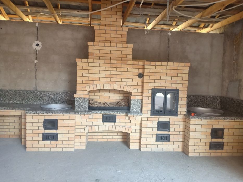 Комплексные печи барбекю