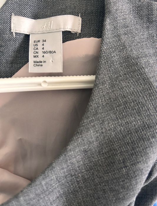 Сив костюм ХМ/ H&M рокля и сако