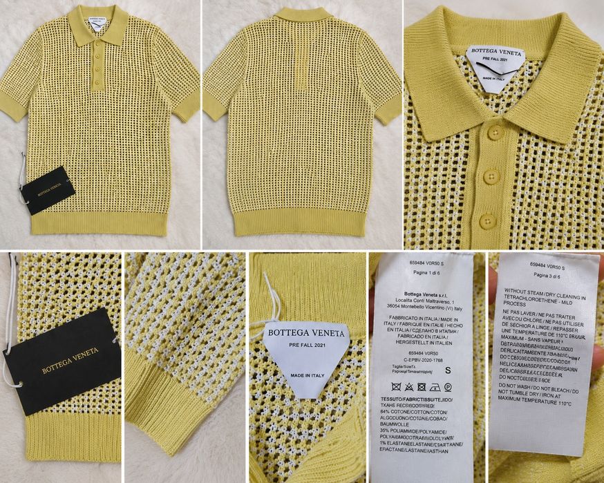 Bottega Veneta — вязаное поло Fishnet Knit
