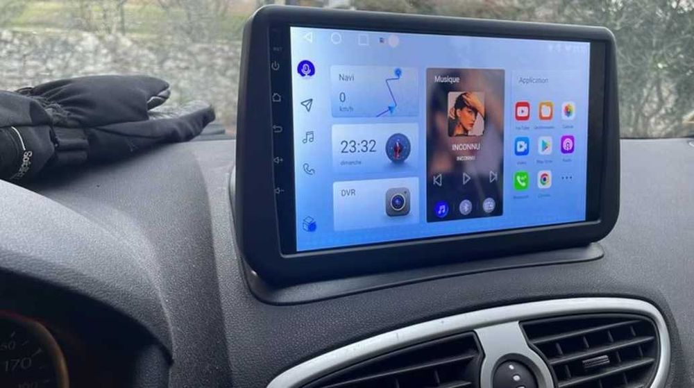 Мултимедия 9" за Renalut Clio 3 Android 14 навигация CARPL;AY RDS DSP