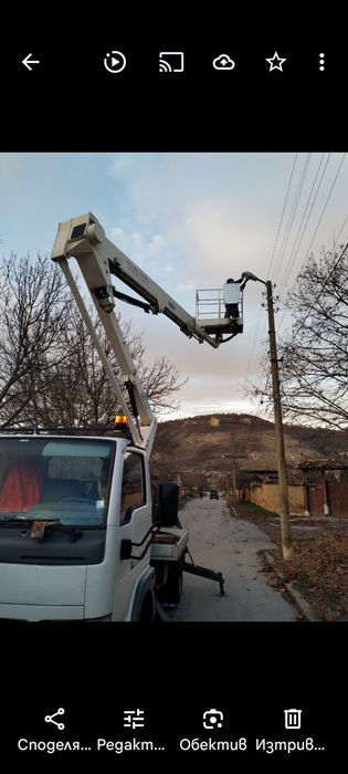 Услуги с автовишка. Цена 40-50 лв /час, макс.350 лв/ден