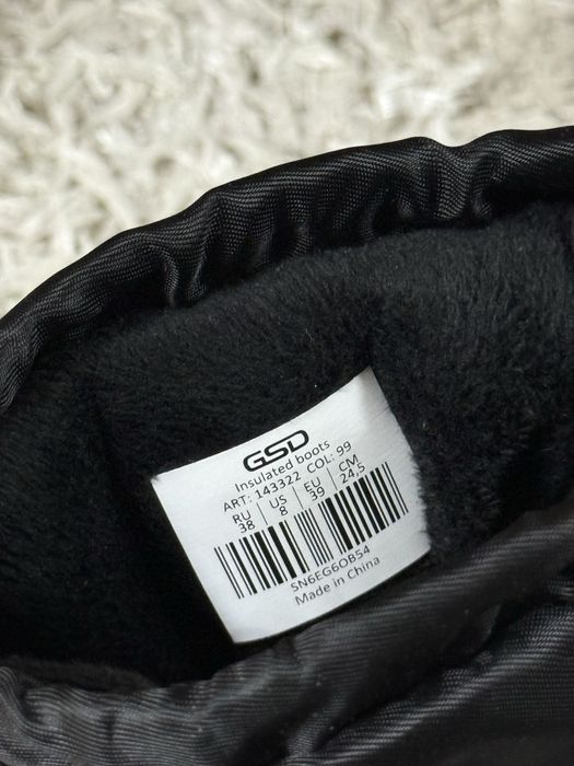 Дутыши женские черные