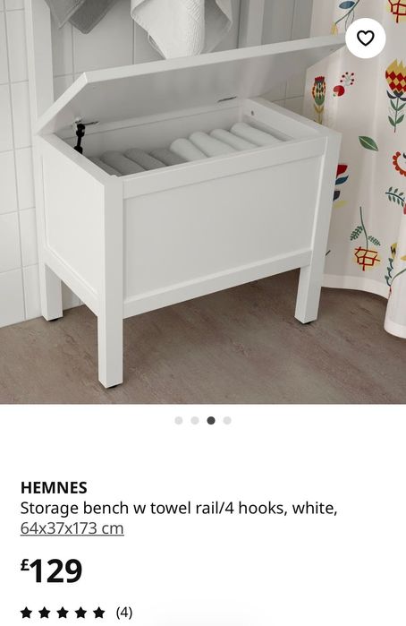 Cuier banca+depozitare Ikea Hemnes