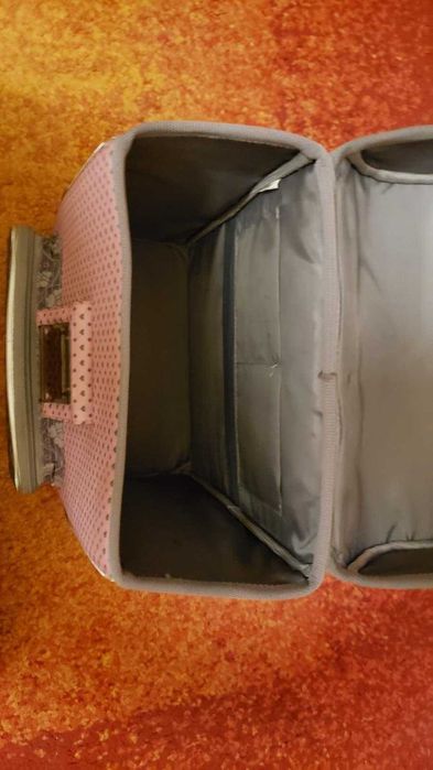 Ghiozdan fete ErichKrause Balet, ergonomic, 15 litri, roz/gri