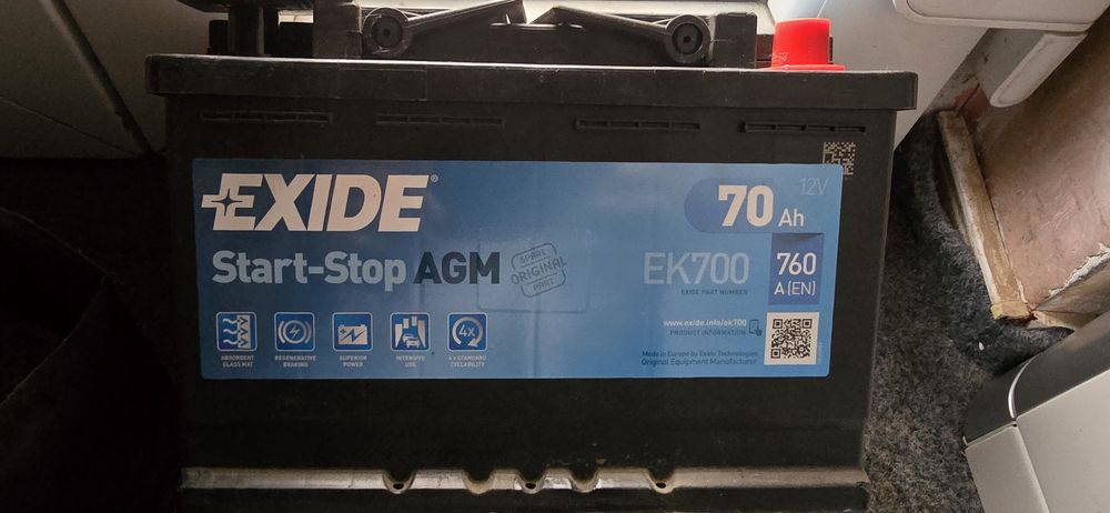 Exide Baterie AGM 12 v 70 Ah si 12v 95 ah