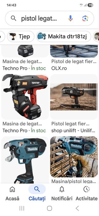 Pistol legat fier INCHIRIEZ