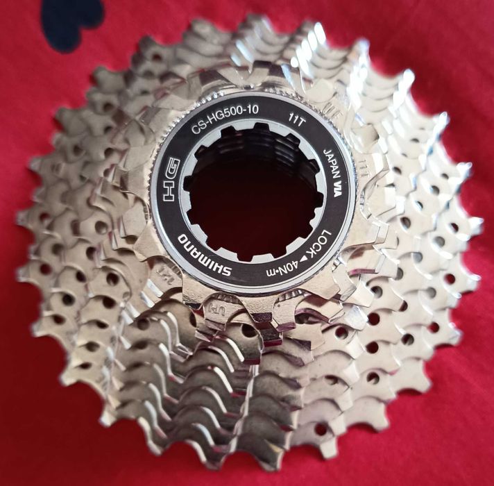 Bloc de pinioane pe casetă SHIMANO,10 viteze