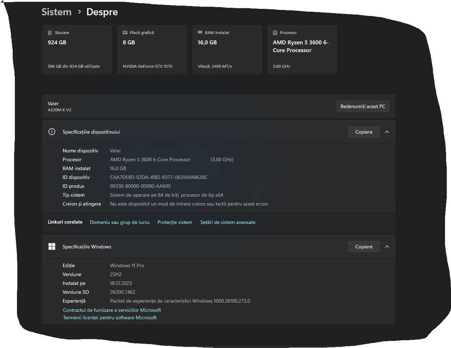 Vand sau Schimb Pc Gaming Nou