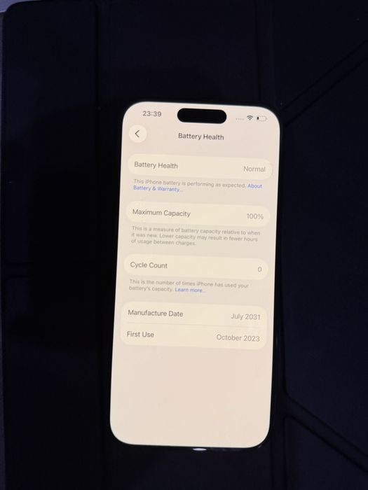 Бартер iPhone 15 pro 256gb 100% black