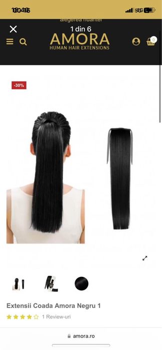 Extensii par negru coada