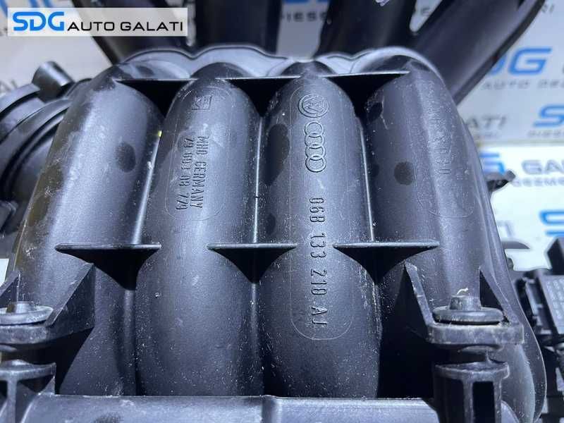 Galerie Admisie cu Vas Depresor si Senzor Presiune Aer Audi A4 B7 2.0 ALT 2005 - 2008 Cod 06B133210AJ 06B133909 [MA0146]
