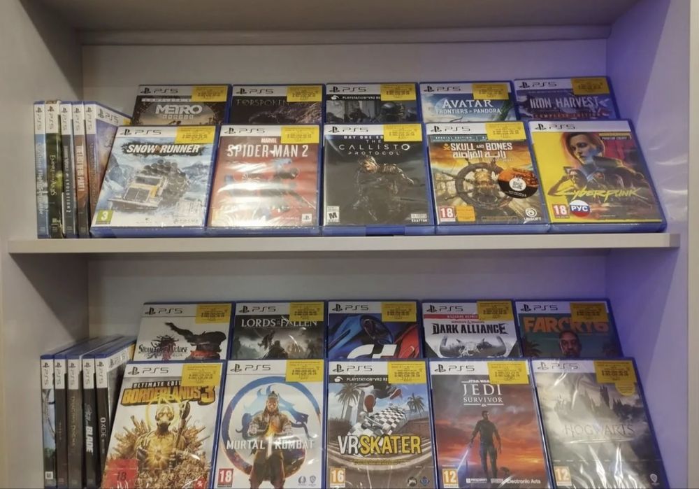 Диски для ps5 новые и б/у есть