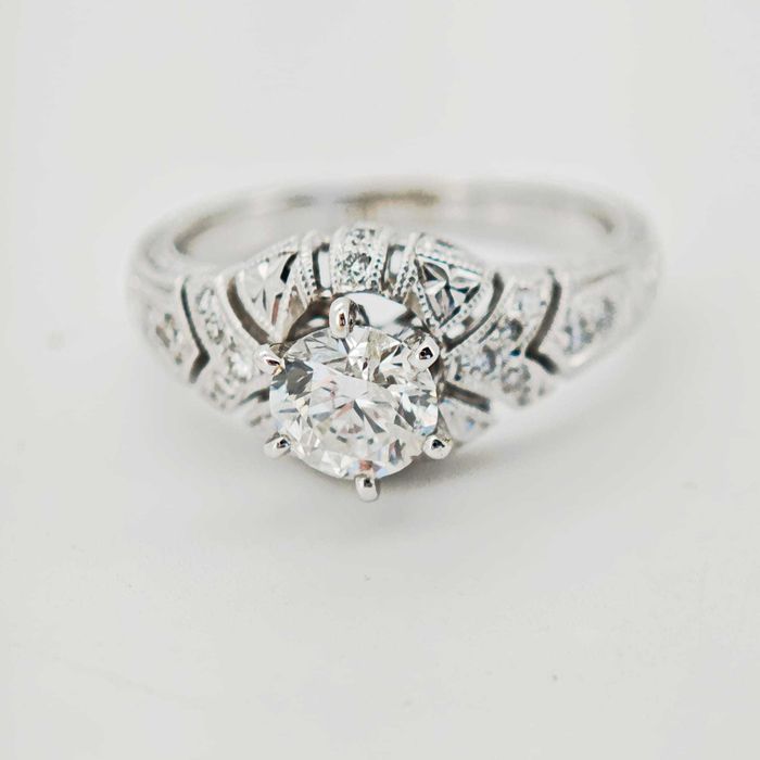 Inel aur 18k cu diamante 1ct