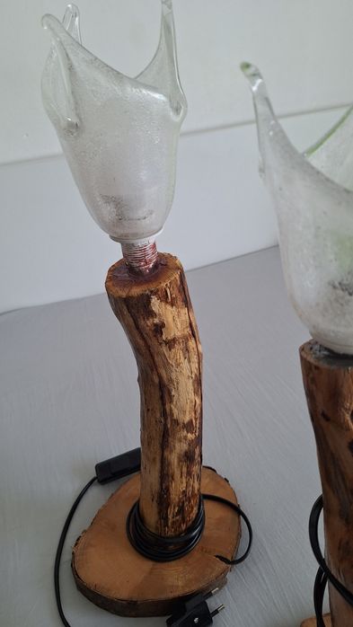 Lampa din lemn stejar