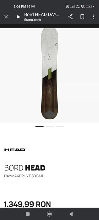 Snowboard head daymaker lyt 153