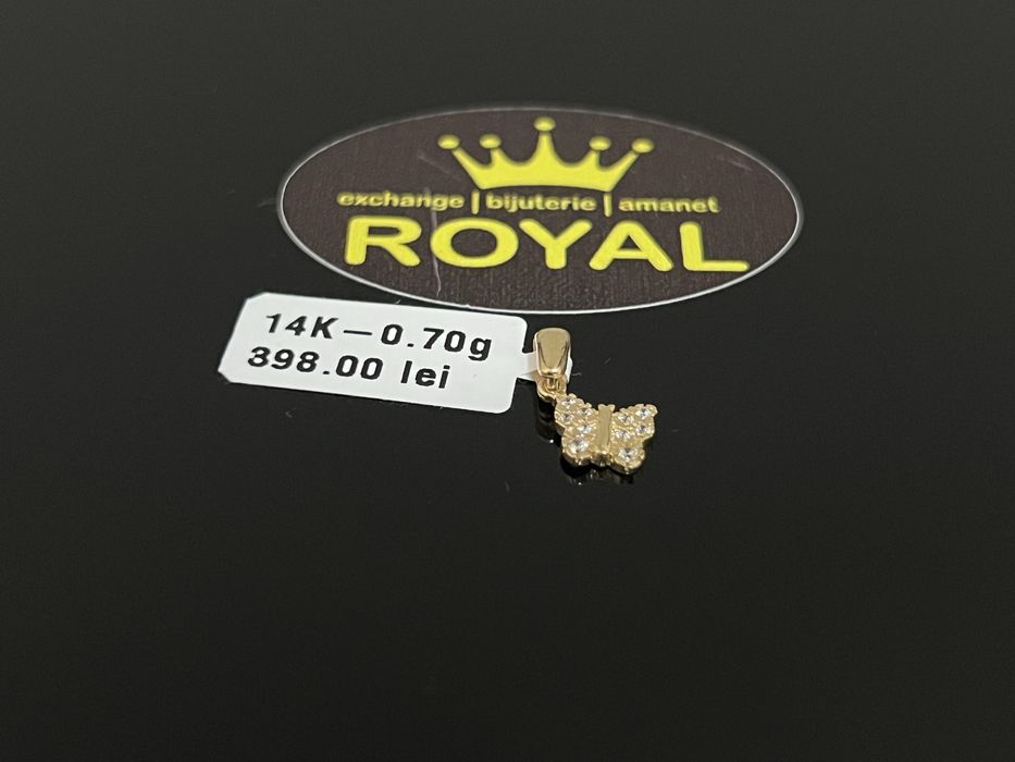 Bijuteria Royal CB : Pandant fluture aur 14K  0,70 grame