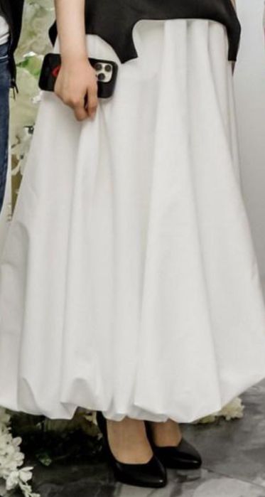 Юбка баллон, белая