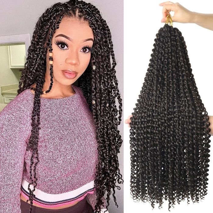 Extensii de păr Beyond Beauty Passion Twist de 24 inci cu împletituri