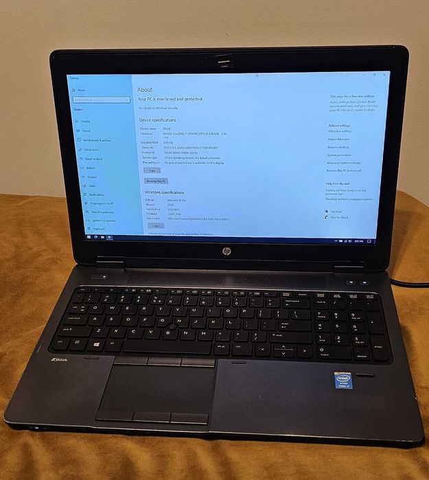 Laptop HP ZBook 15 - Intel i7-4700MQ, 8GB RAM, HDD 256GB+1000GB