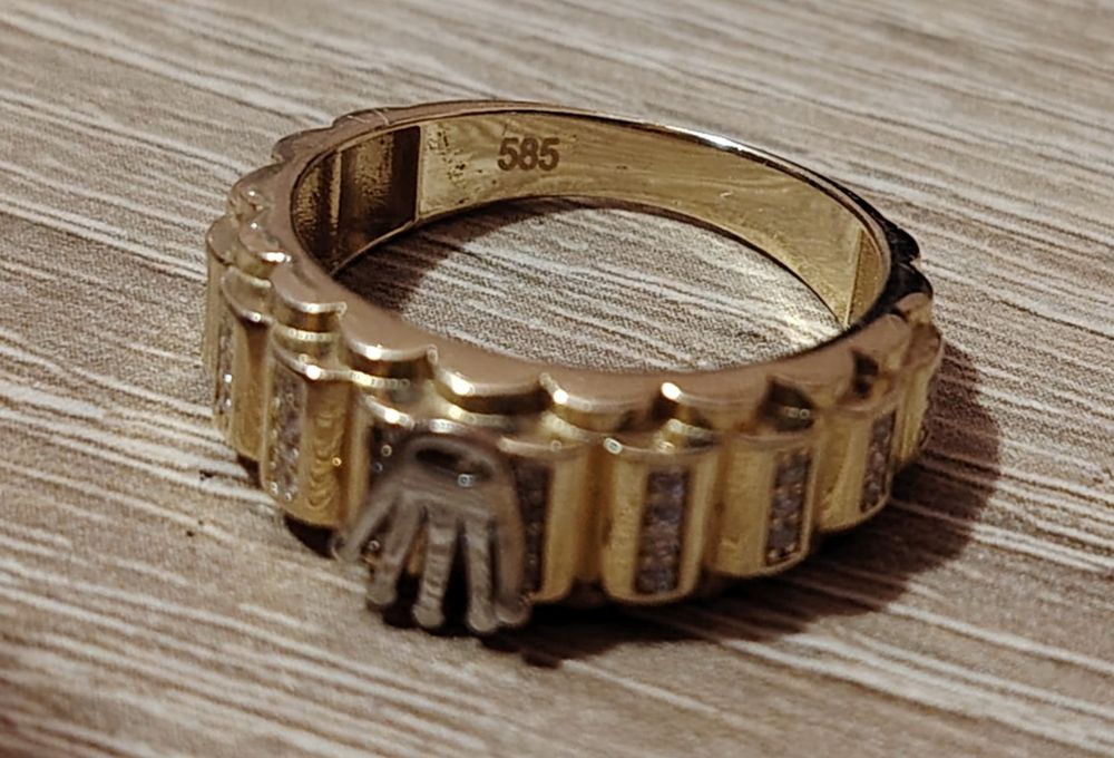 Златен пръстен "Ролекс" 14 карата 4.84 гр