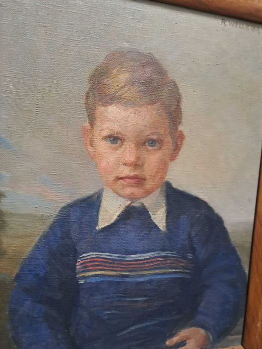 tablou pictura pe panza semnat Rudolf Welleba datat 1943