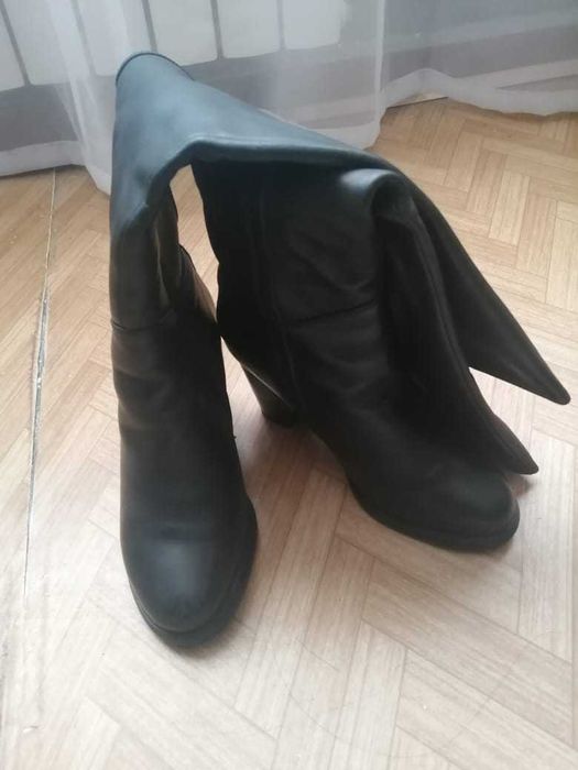 Продам кожаные зимние сапоги