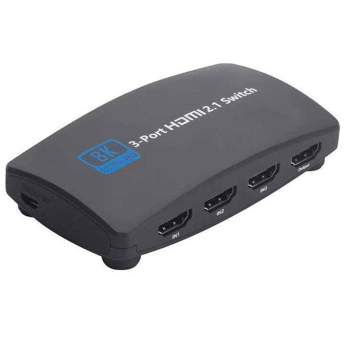 Comutator HDMI Switch, eRDX®, HDMI 2.1, 3 in 1 out, 8K 60Hz