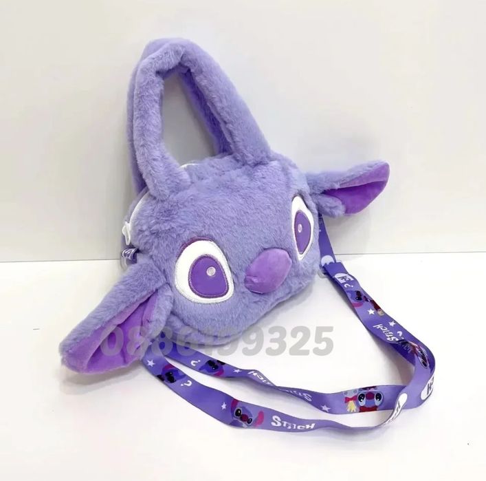 Плюшена играчка чанта Лило и Стич, Лило и Стич раница, Плюшен Стич