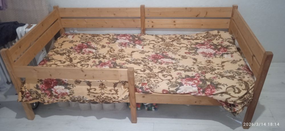 Детская ЭКО кровать 166х86 см.