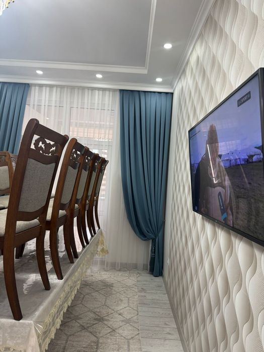 Шторы (цвет синий)