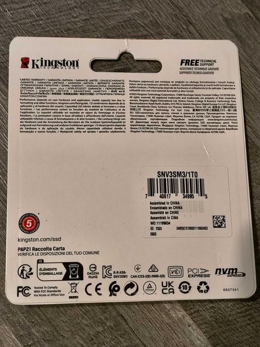Ssd NVME 2230 Kingston 1Tb Nou - Sigilat