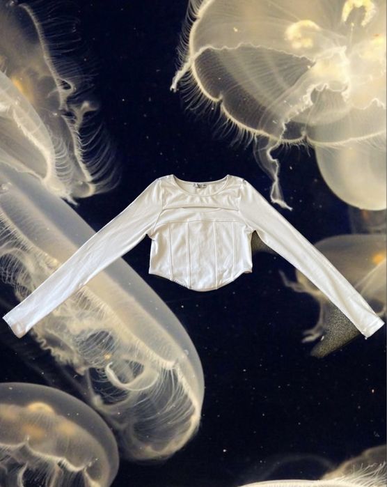 укороченная кофта/кроп-топ