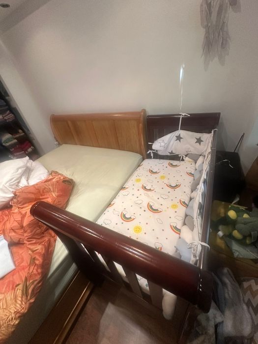 Pătuț bebe cu saltea