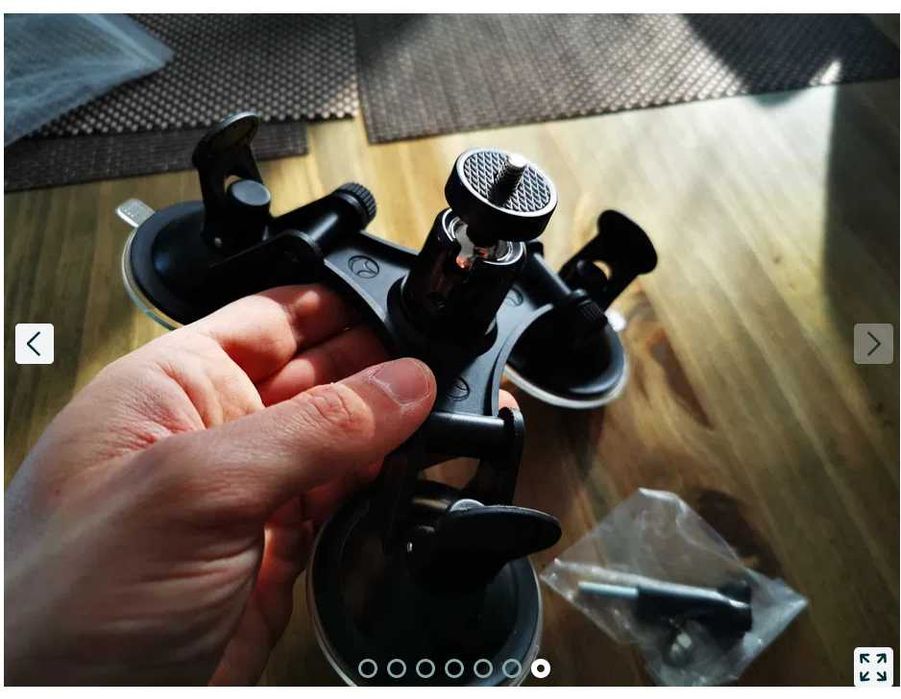 Ventuza pentru masina tripla camera actiune GoPRO Hero insta360 auto