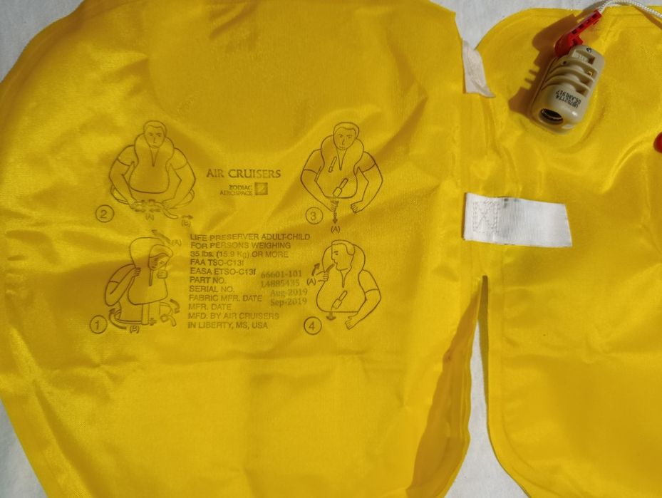 USA от Боинг спасательный жилет надувной плавательный для лодка катер