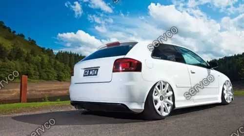 Prelungire spoiler tuning sport bara spate Audi A3 8P Coupe S3 S line RS3 2005-2008 ver1