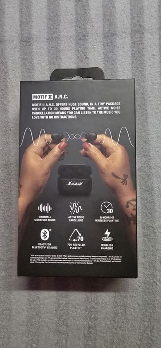 Безжични слушалки Marshall Motif II A.N.C., 30 часа възпроизвеждане