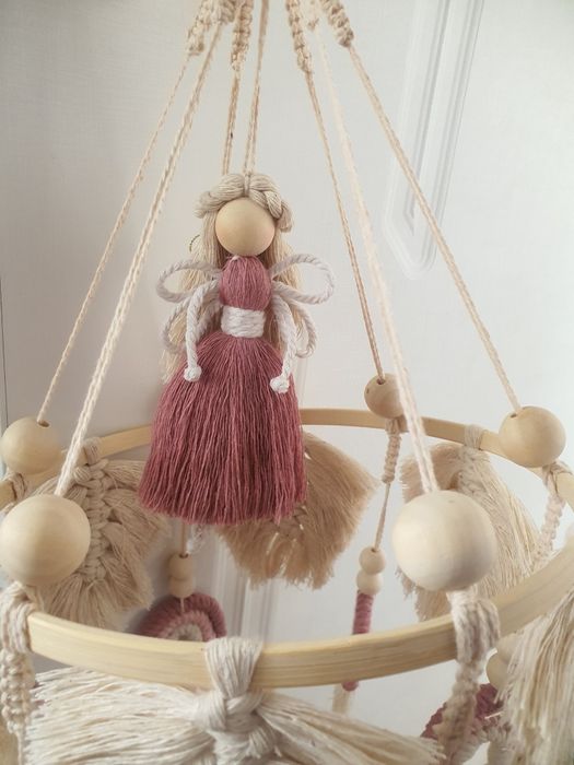 Макраме декорация за бебешка стая | Ръчно изработен подарък | Бохо сти