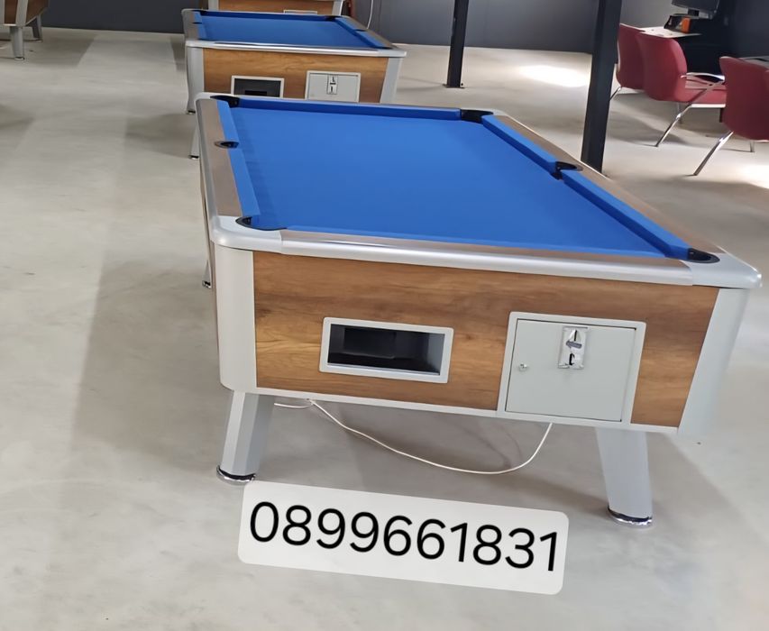 Билярдни маси 8 фута, работещи с € евромонети