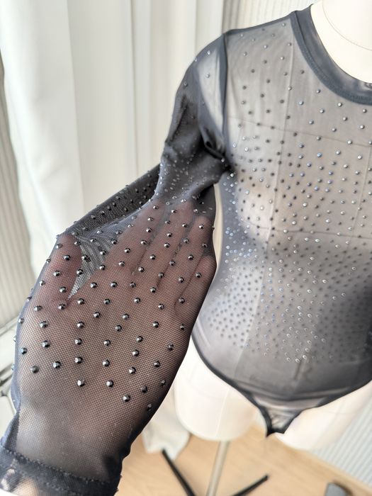 Женское боди  с рукавами