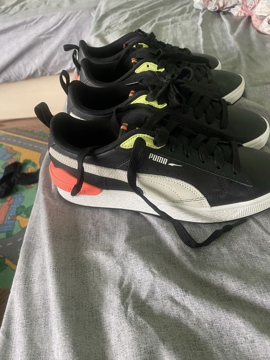 Чисто нови маратонки пума естествена кожа