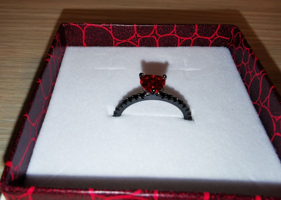 Inel argint placat cu aur negru