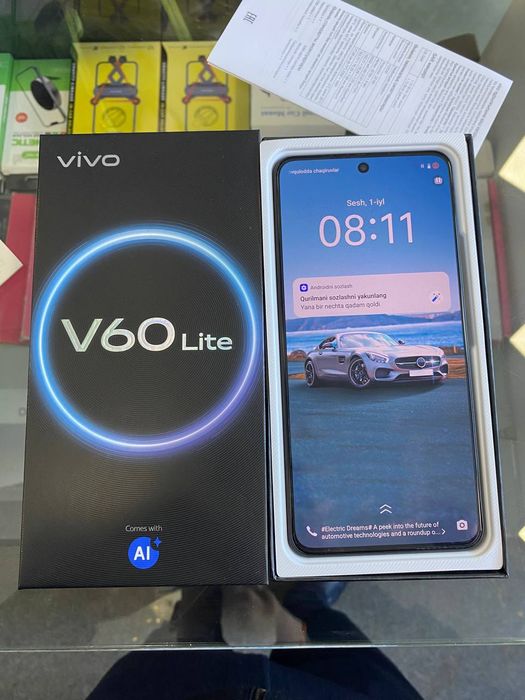 Vivo V60lite 12/256gb(2025)ideal iwlawi zur aybi yuq tozza telefo