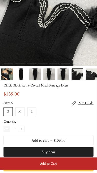 Официална черна рокля