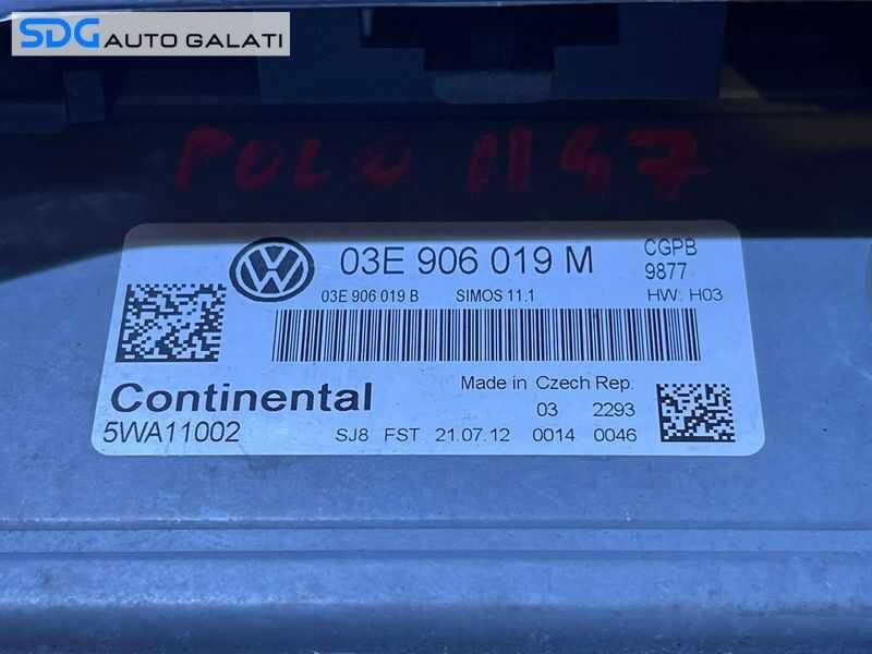 Kit Pornire ECU Calculator Motor Cip Cheie Imobilizator VW Polo 6R 1.2 CGPA 2010 - 2015 Cod 03E906019M 03E906019B [L2268]