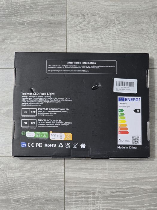 Set 6 lămpi Puck LED sub dulap, reîncărcabile + telecomandă – Albe
