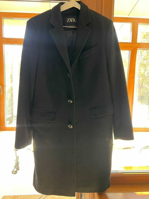 Palton Zara, culoarea negru, marimea M