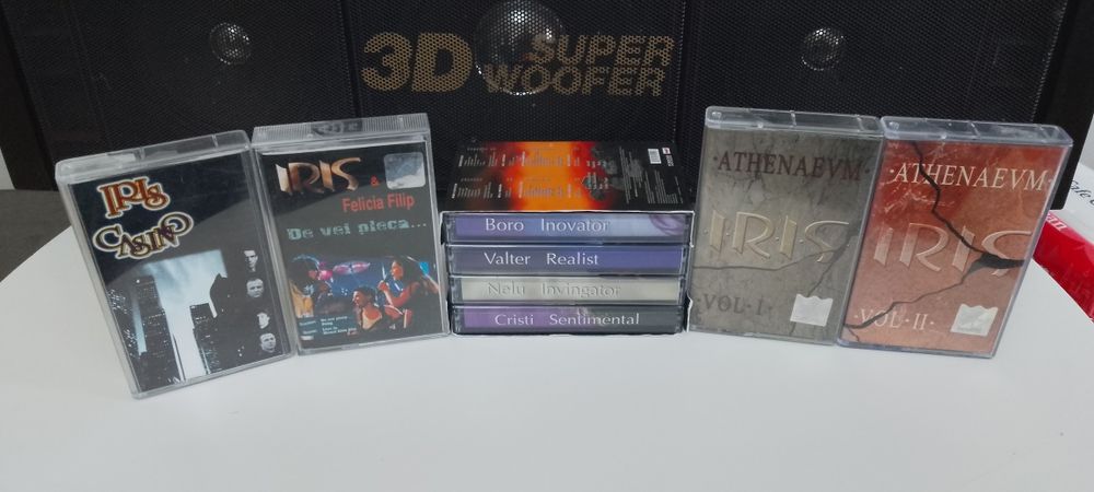 Casete audio cu muzica românească . Phoenix, I.R.I.S.,  Laurențiu Cazan,  Școala Vedetelor, etc .muzica buna , de colectie
