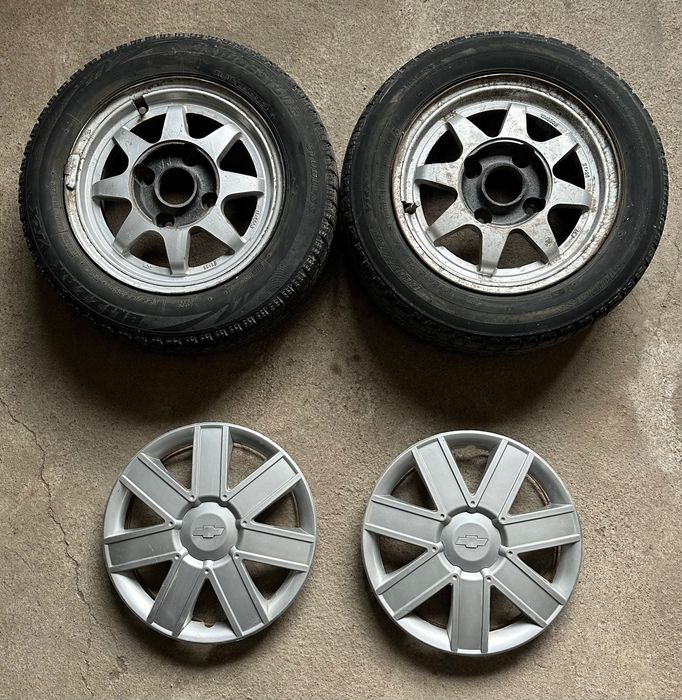 Диски R13 с шинами на Дамас, Матиз, китайские бусики